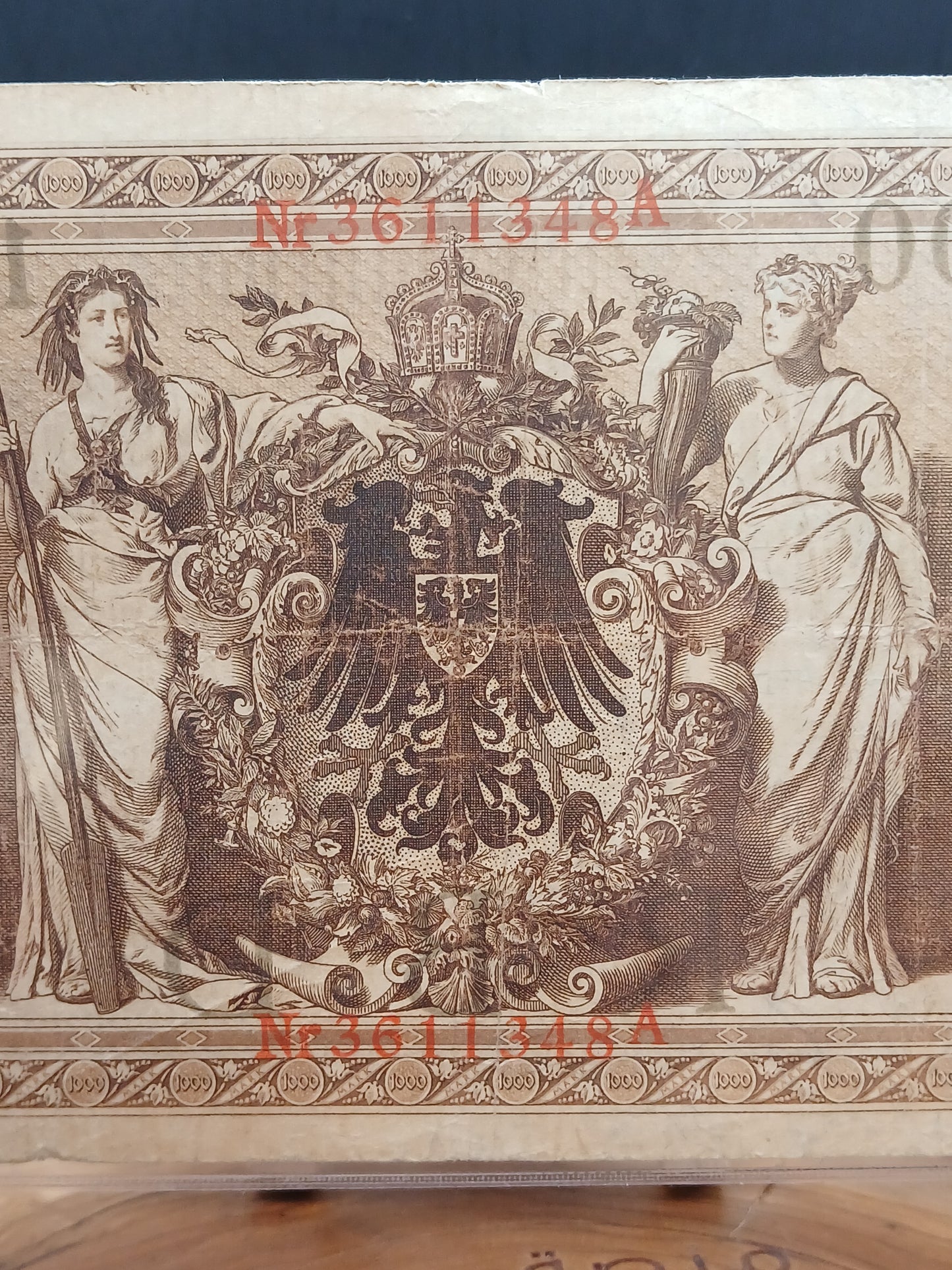 1000 mark . Read seal. Germany . 1910