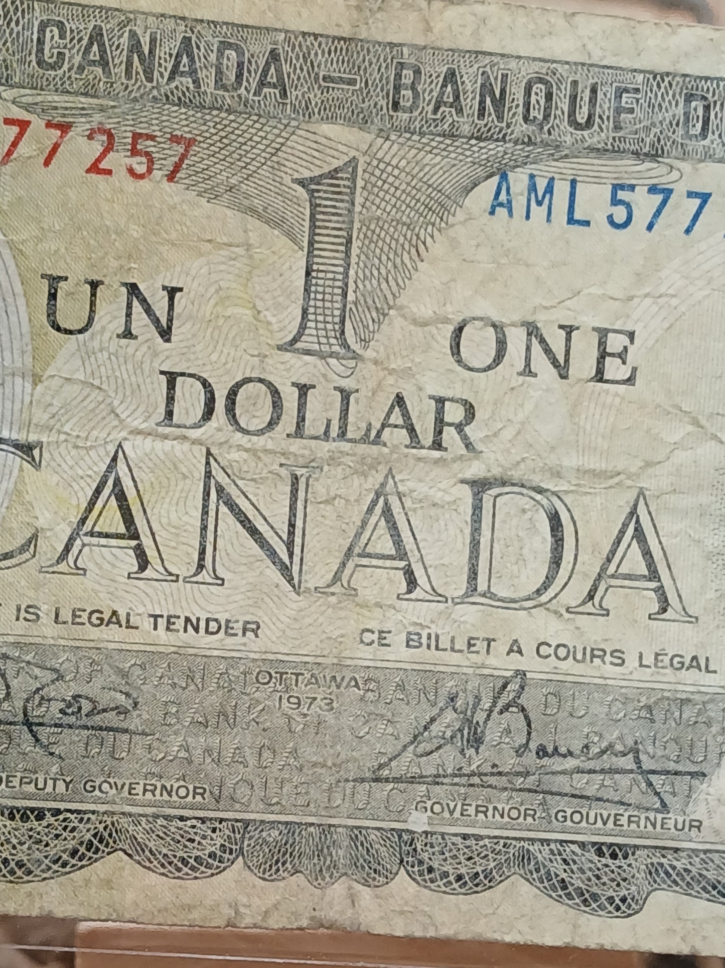 1 dollar . Canada. 1973
