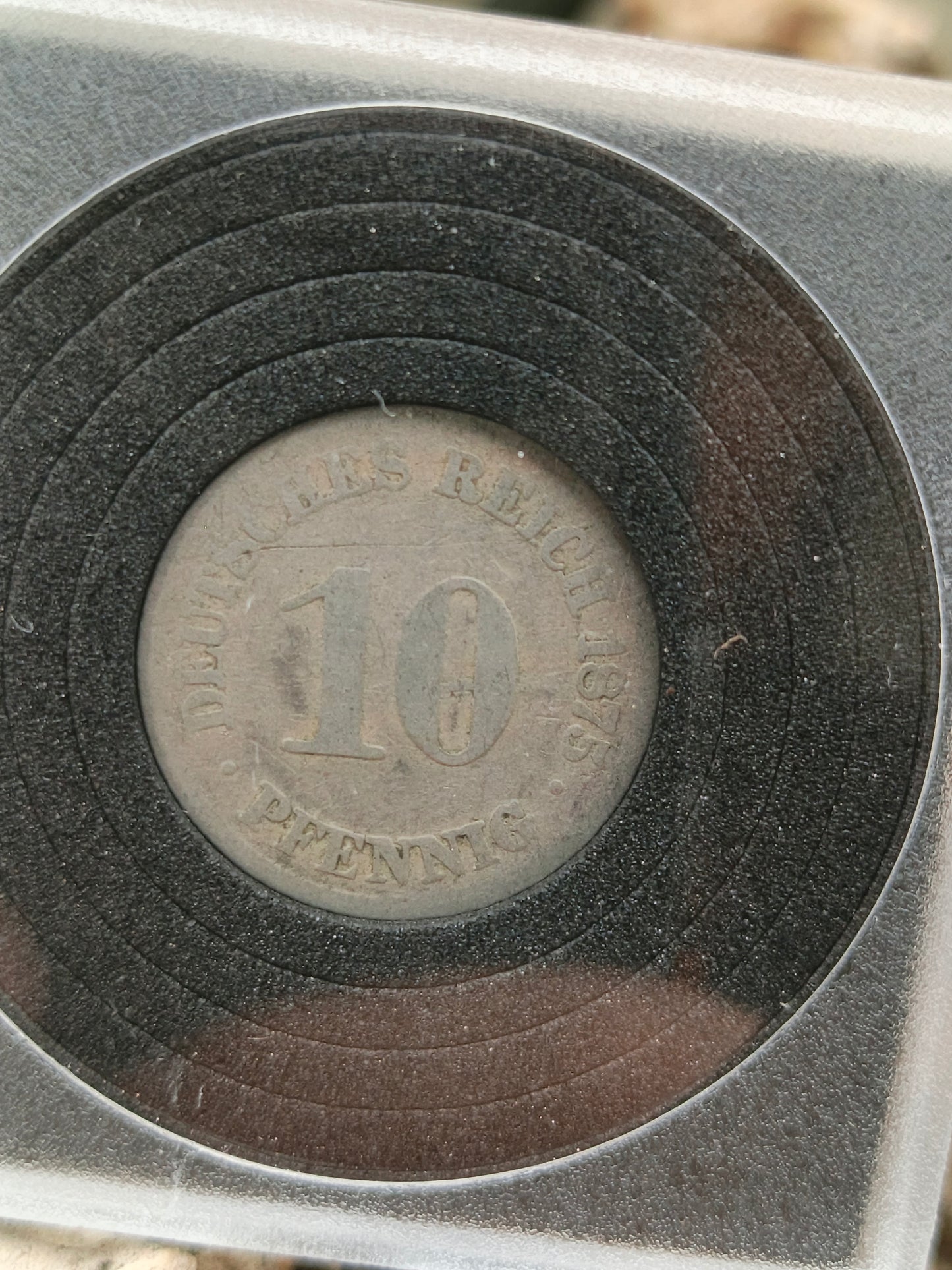 10 pfennig . German empire . 1875