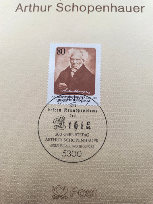 The World as Will and Representation: 200th Birthday of Arthur Schopenhauer