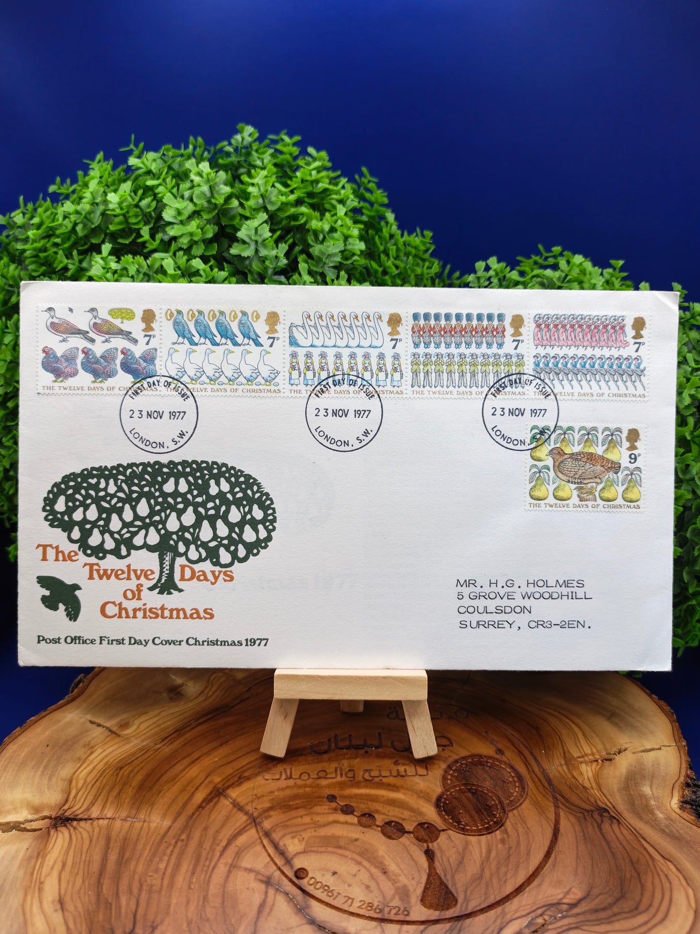 1977 Royal Mail "The Twelve Days of Christmas" First Day Cover - London PMK