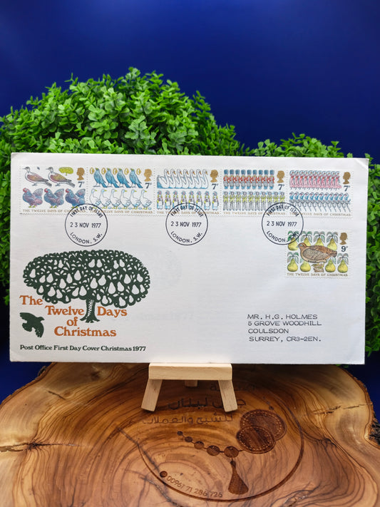 1977 Royal Mail "The Twelve Days of Christmas" First Day Cover - London PMK
