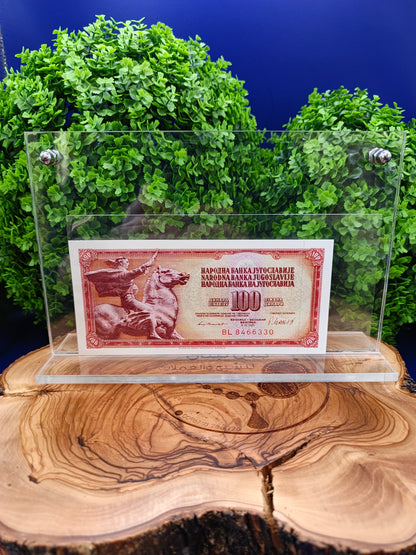Plexi medium banknotes stand