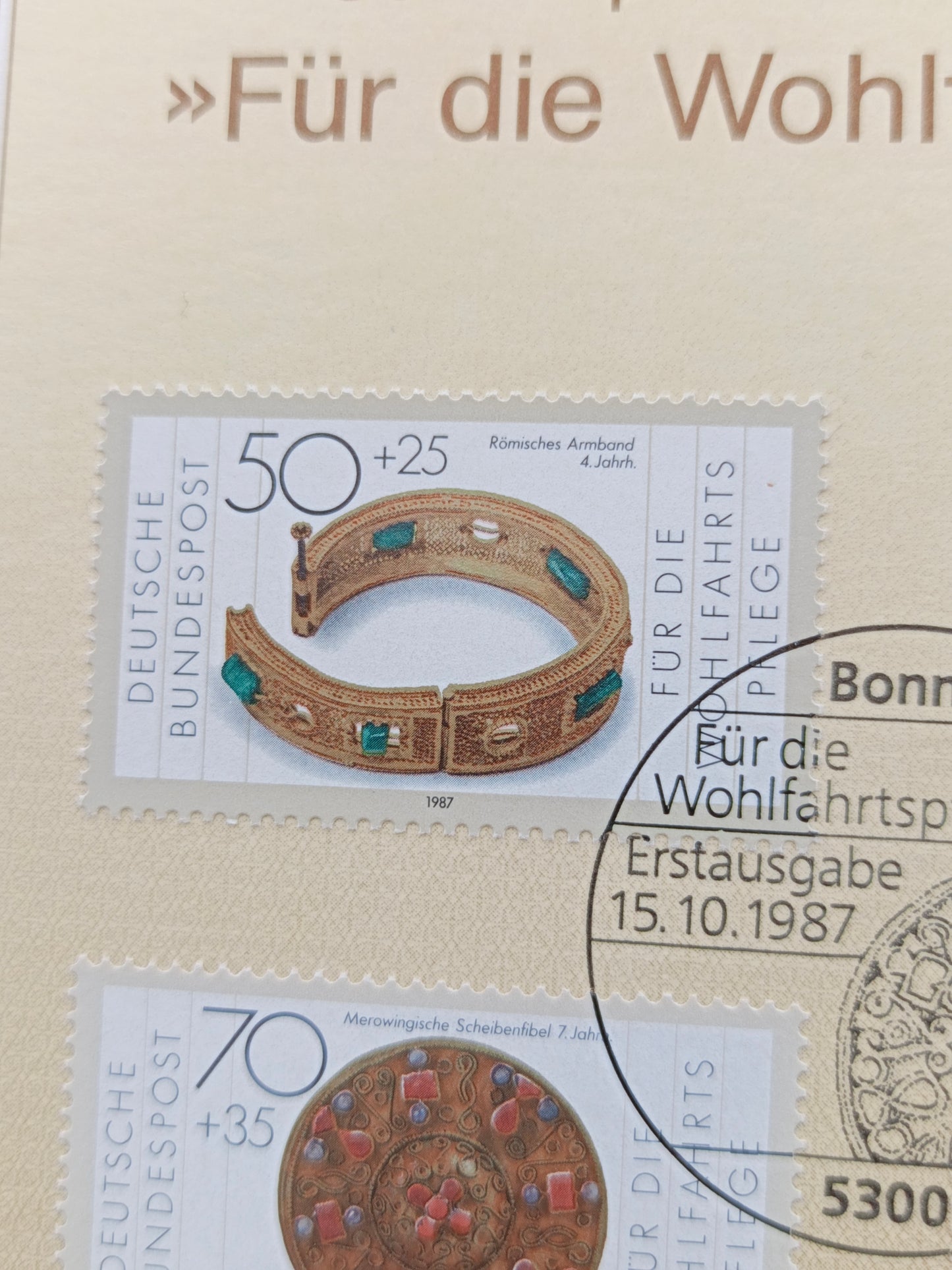 Masterpieces of Gold and Silver: 1987 Welfare Stamps