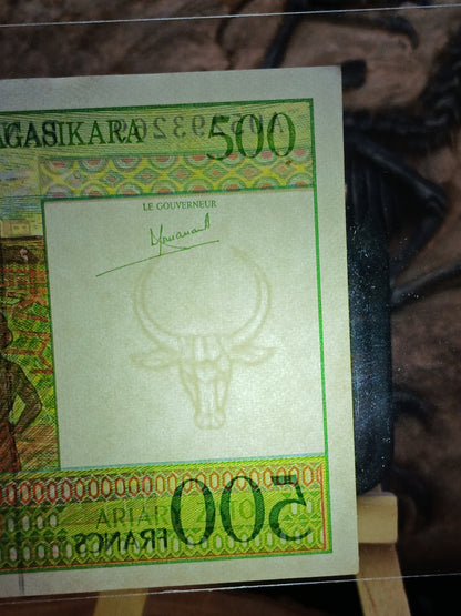 500 Madagascars francs . 1994