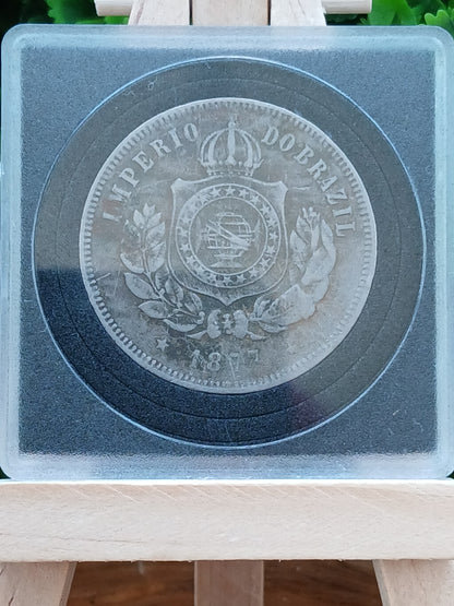 200 ries . Brazilian Empire 1870