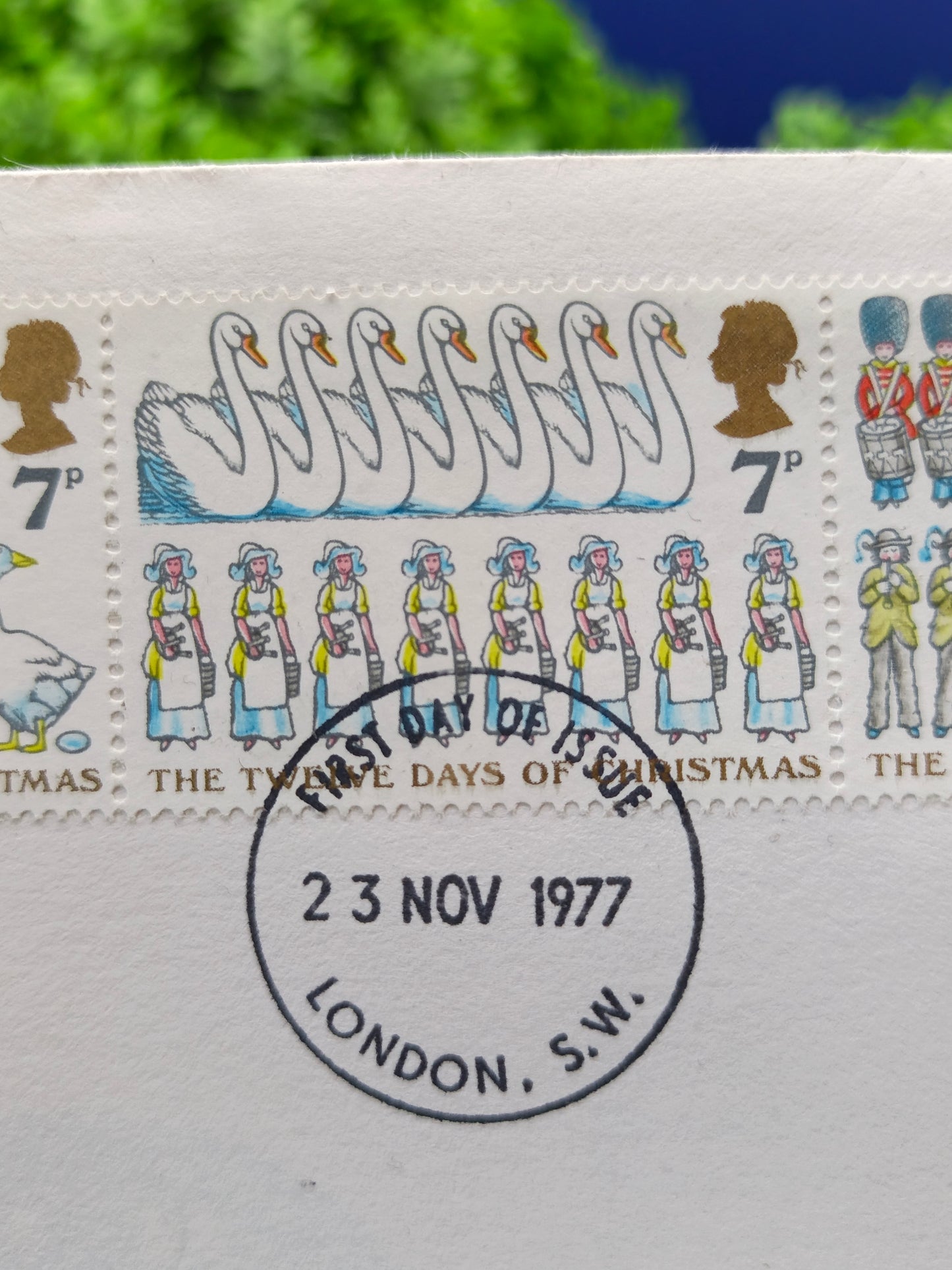 1977 Royal Mail "The Twelve Days of Christmas" First Day Cover - London PMK