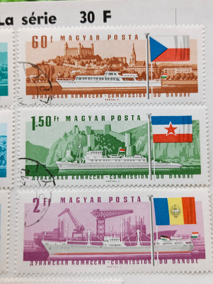 1967 Hungary Danube Commission Postage Stamp Set