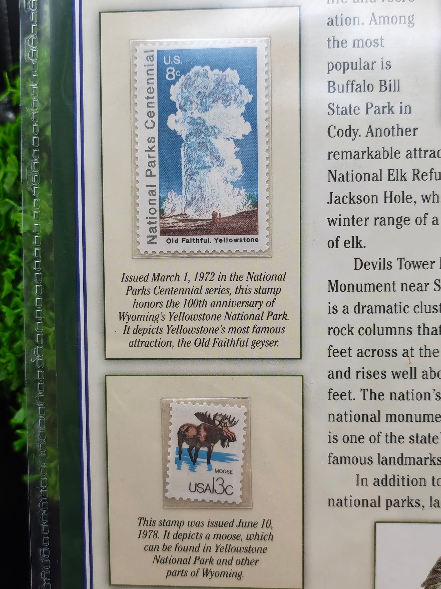 2010 Wyoming "America the Beautiful" Quarter Set & Philatelic Display