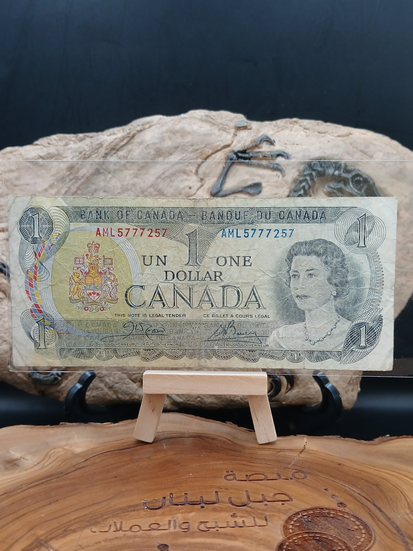1 dollar . Canada.  1973
