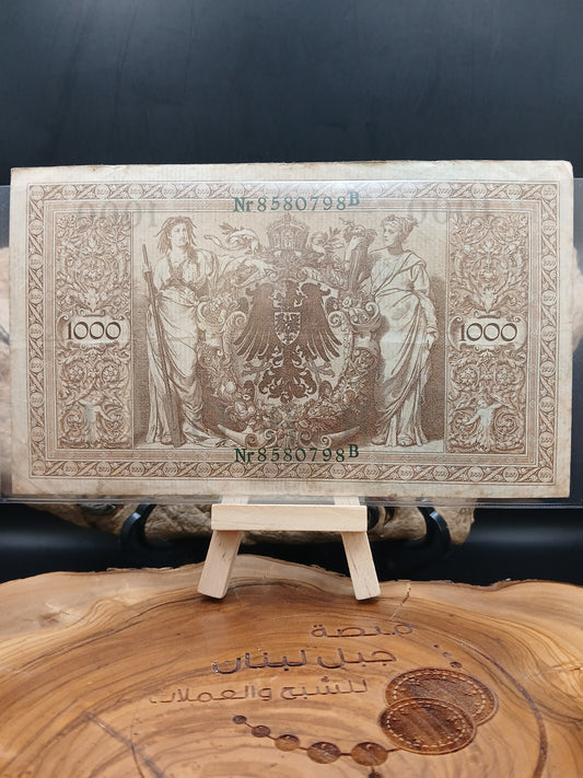 1000 Mark. Green seal .  Germany.  1910