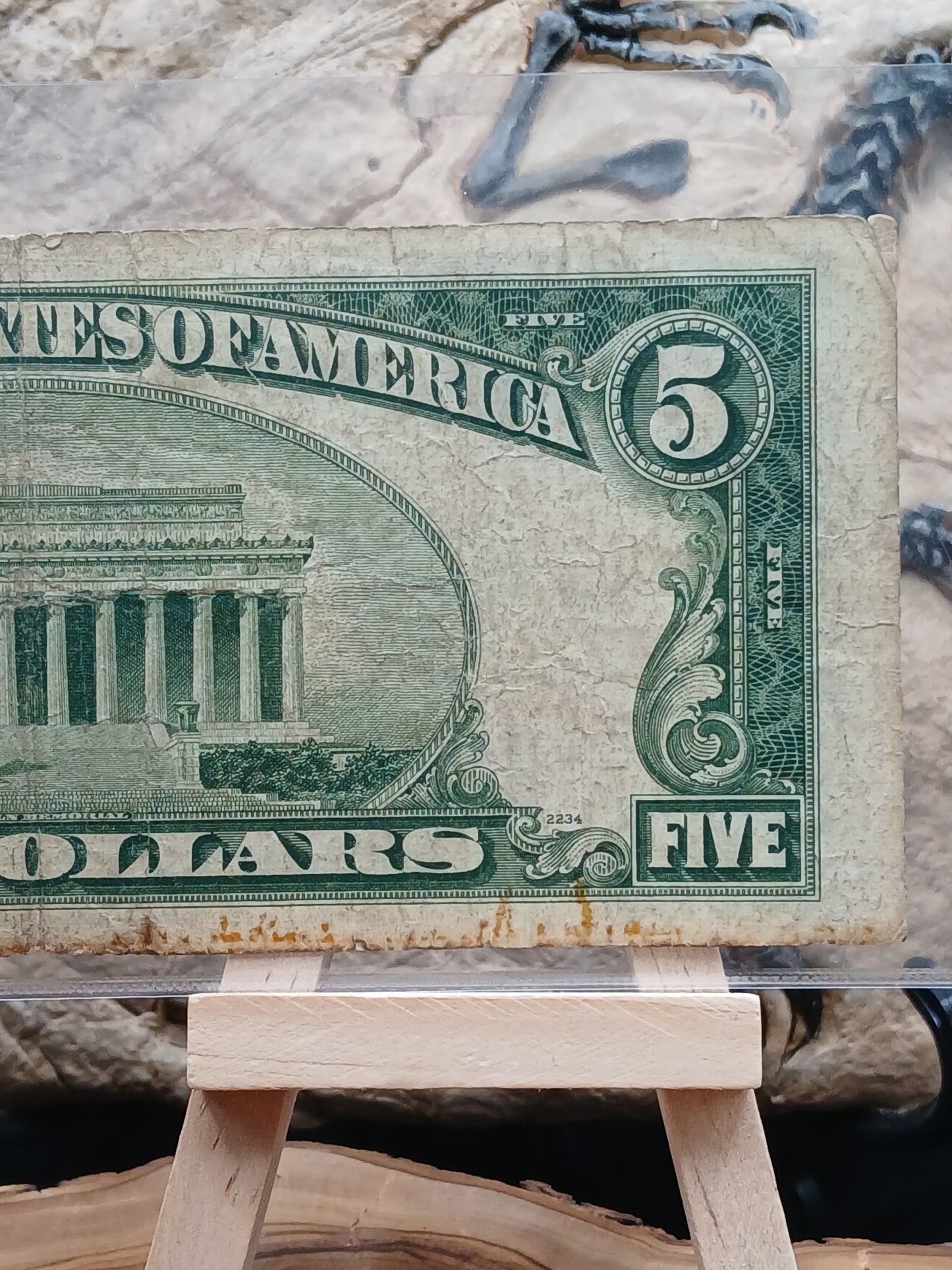 5 American dollars .  1953