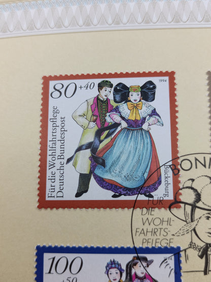 Traditional Attire: 1994 Welfare Welfare Stamps