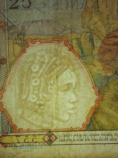 25 Francs . West Africa . 1939