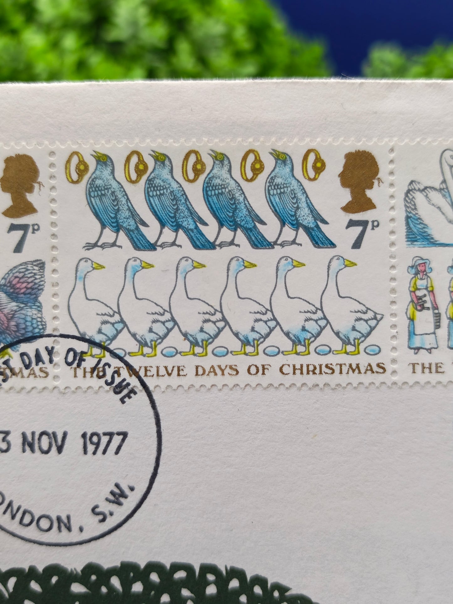 1977 Royal Mail "The Twelve Days of Christmas" First Day Cover - London PMK