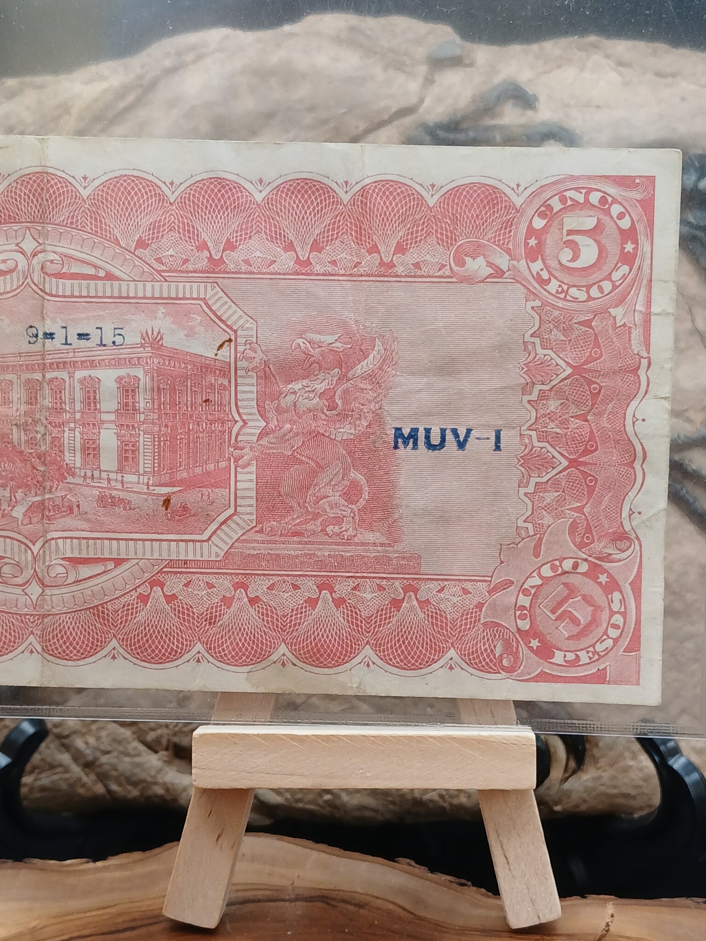 5 peso.  Mexico . Chihuahua. 1915
