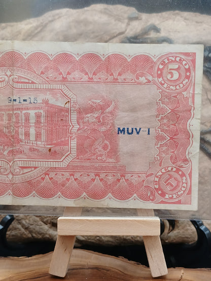 5 peso.  Mexico . Chihuahua. 1915
