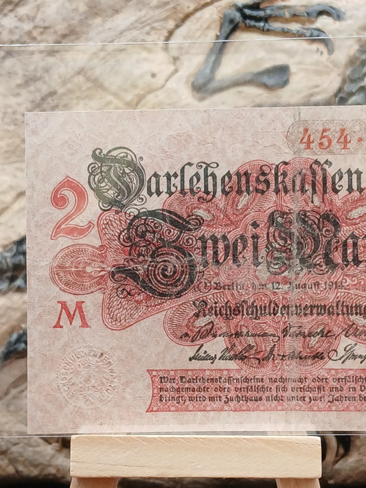 2 Mark “Darlehnskassenschein” Germany.  1914