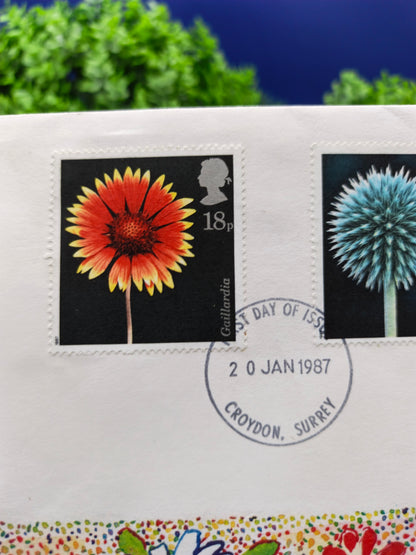 British Royal Mail Collection: 1987 First Day Cover Postmarked in Croydon