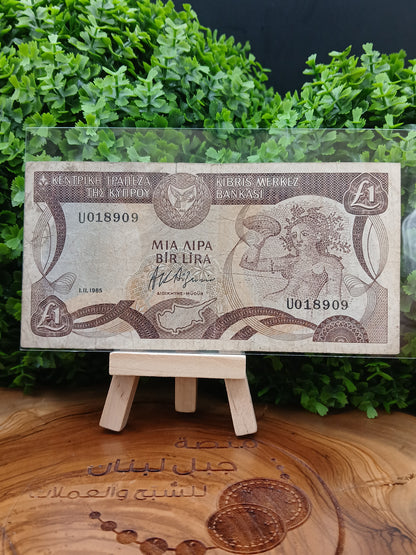 1 lira . Cyprus 1985