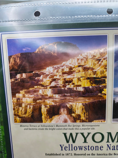 2010 Wyoming "America the Beautiful" Quarter Set & Philatelic Display