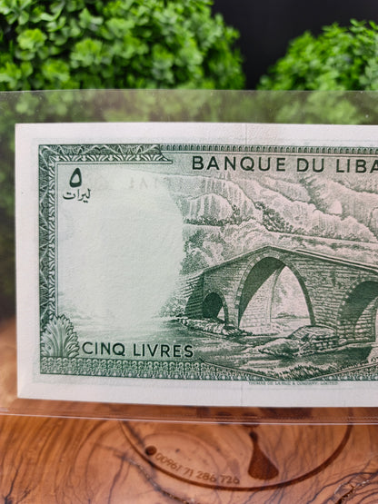 5 lira . Lebanon. 1964 (first issue)