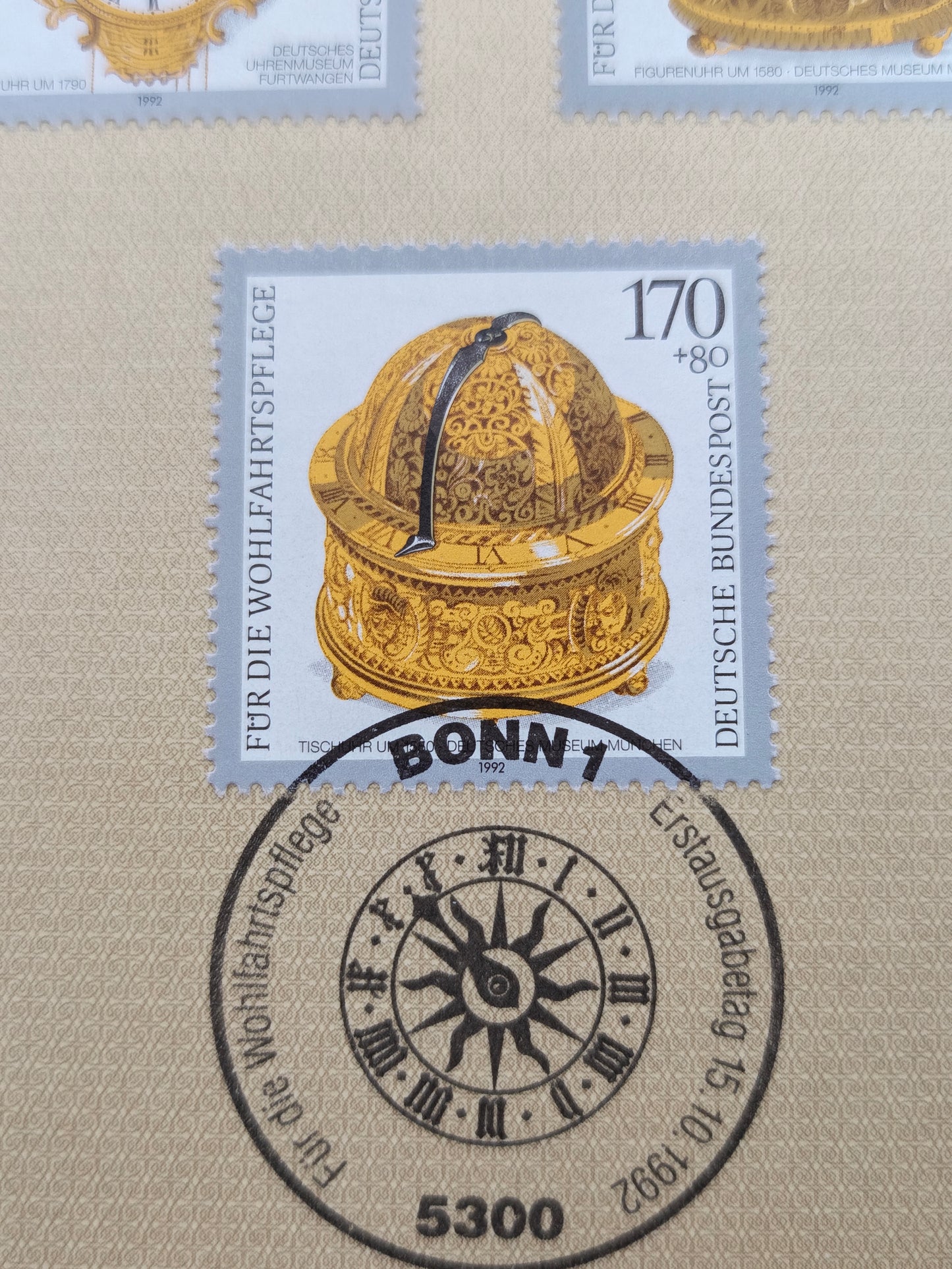 Germany Gedenkblatt First Day Souvenir Leaf (1992)