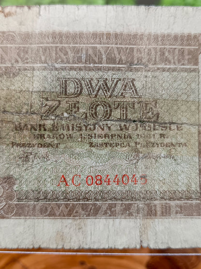 2 zlote . poland 1941