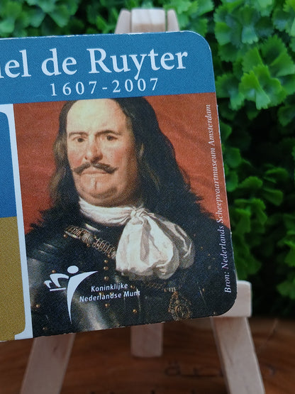 5 Euro Commemorative Coin – Michiel de Ruyter . Silver limited edition