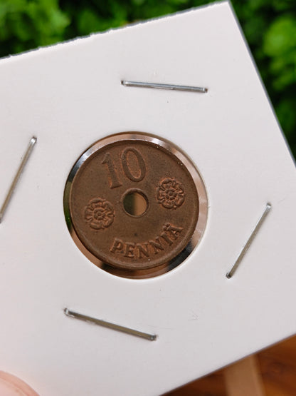 10 pennia. Finland. 1942