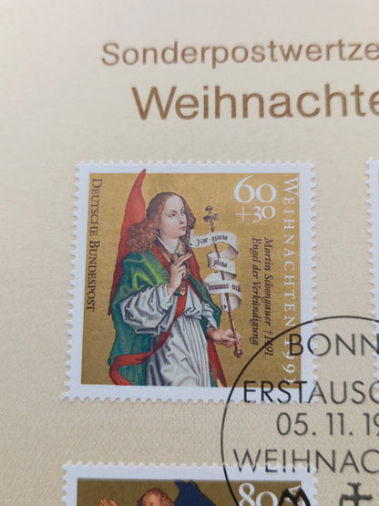 Germany Ersttagsblatt First Day Souvenir Leaf (1991)