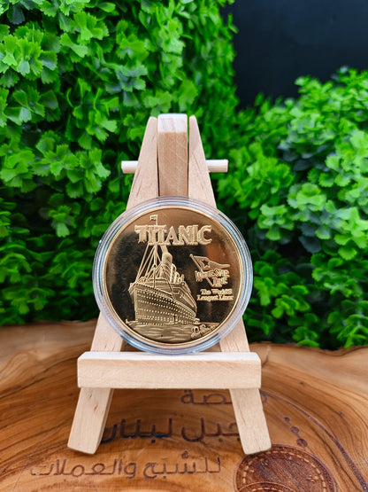 Gold commemorative medal of the legendary Titanic | Documentary edition