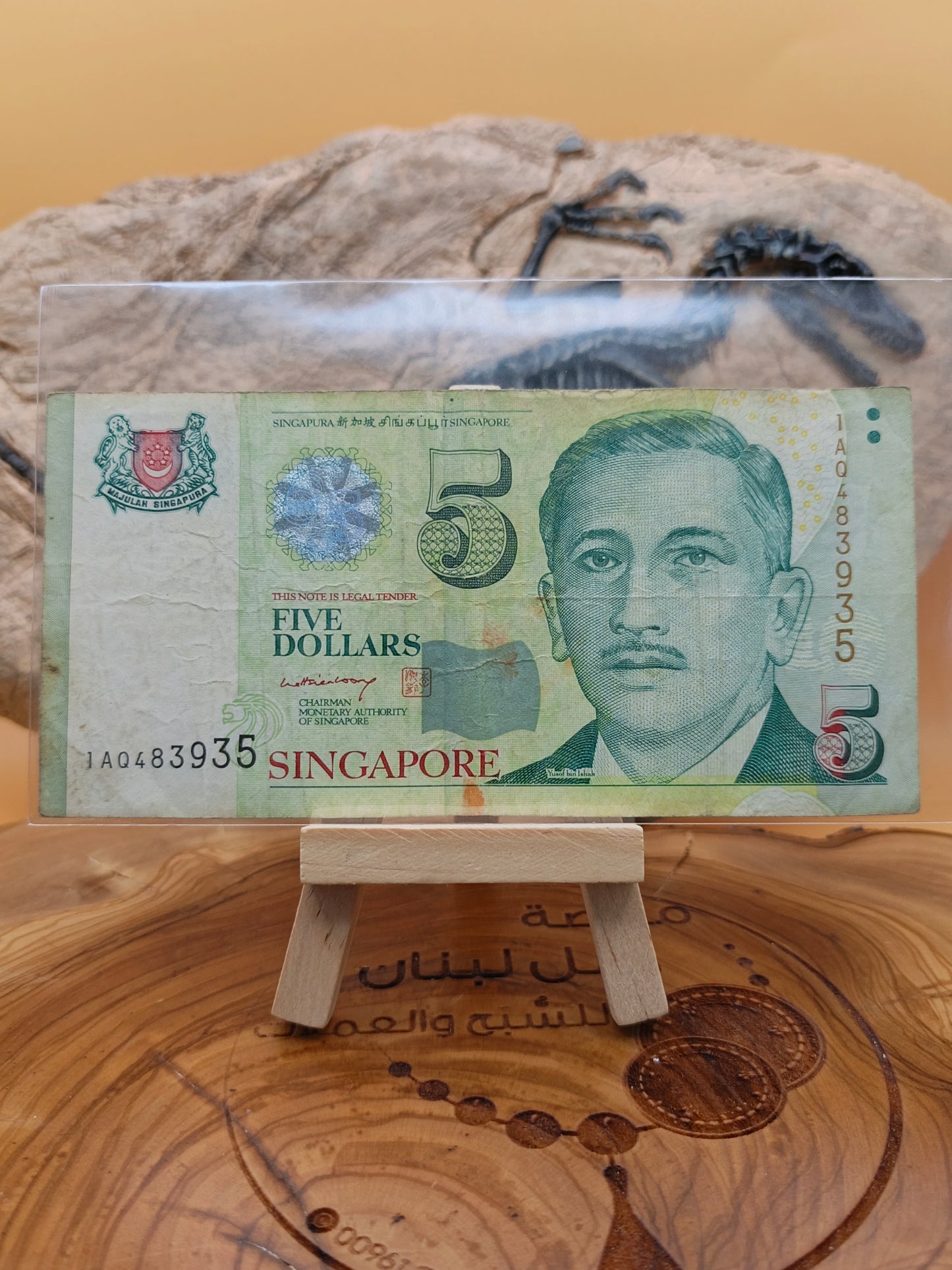 5 dollars . Singapore 2007