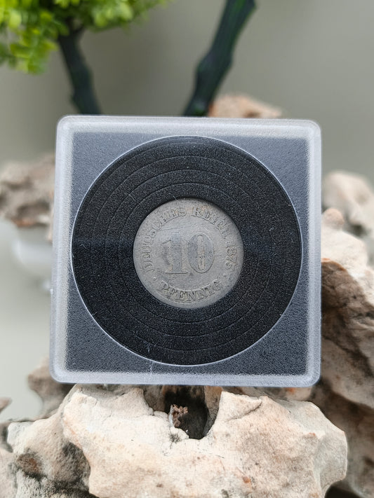 10 pfennig . German empire . 1875