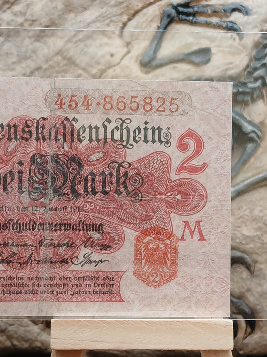 2 Mark “Darlehnskassenschein” Germany.  1914