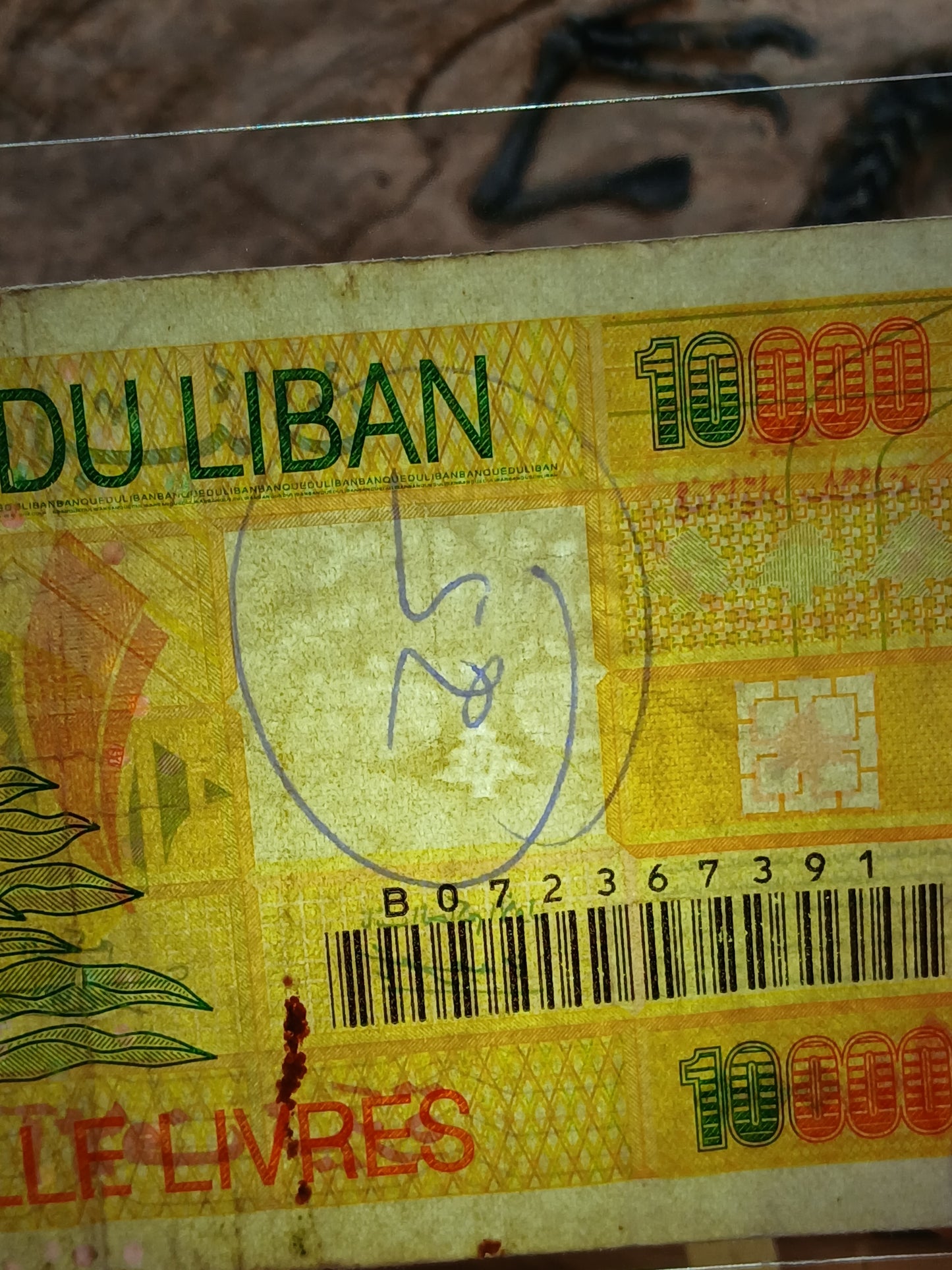 10000 Lebanese lira . 1998