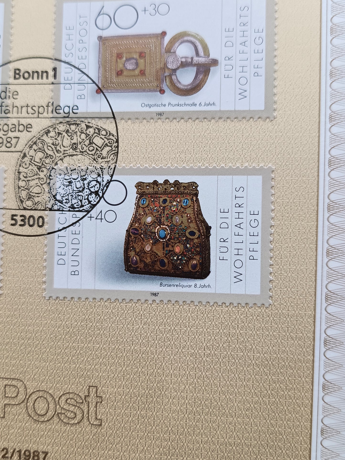 Masterpieces of Gold and Silver: 1987 Welfare Stamps