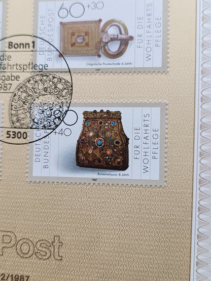 Masterpieces of Gold and Silver: 1987 Welfare Stamps