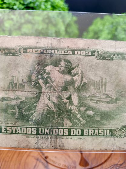 10 Cruzeiros . Brazil.  1948 - 1967