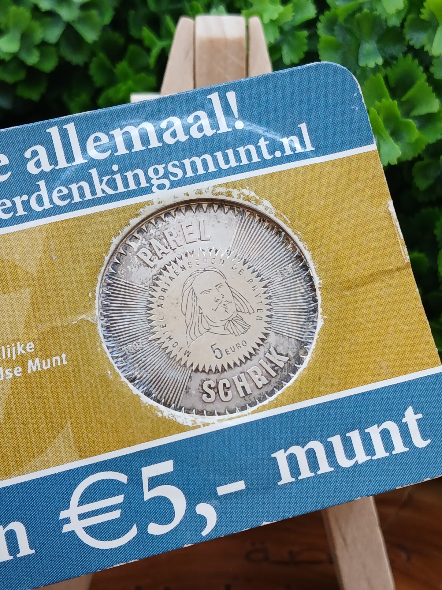 5 Euro Commemorative Coin – Michiel de Ruyter . Silver limited edition