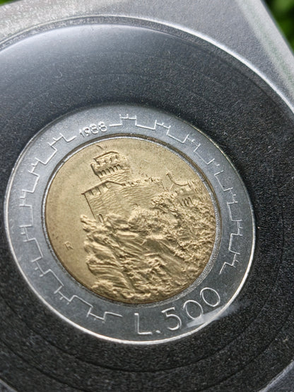 500 Lire . San Marino . 1988