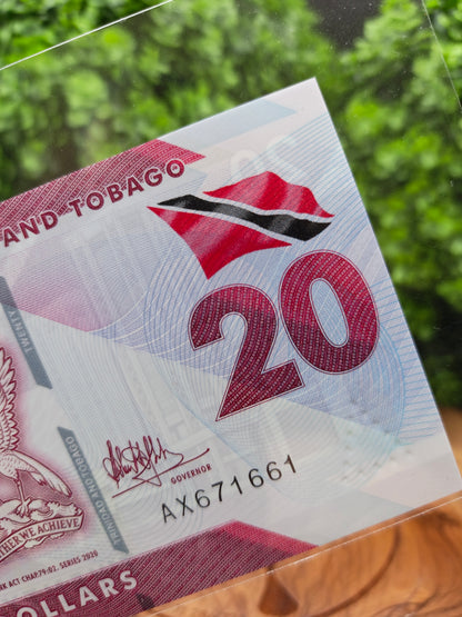 20 dollars . Trinidad and Tobago . 2020