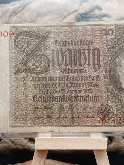 20 Reichsmark . Germany .  1924