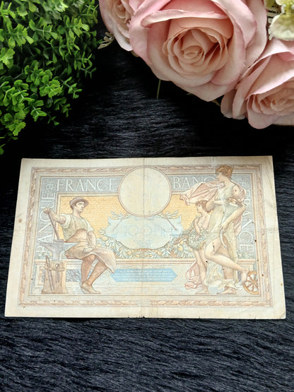 100 cent francs.  France.  1939