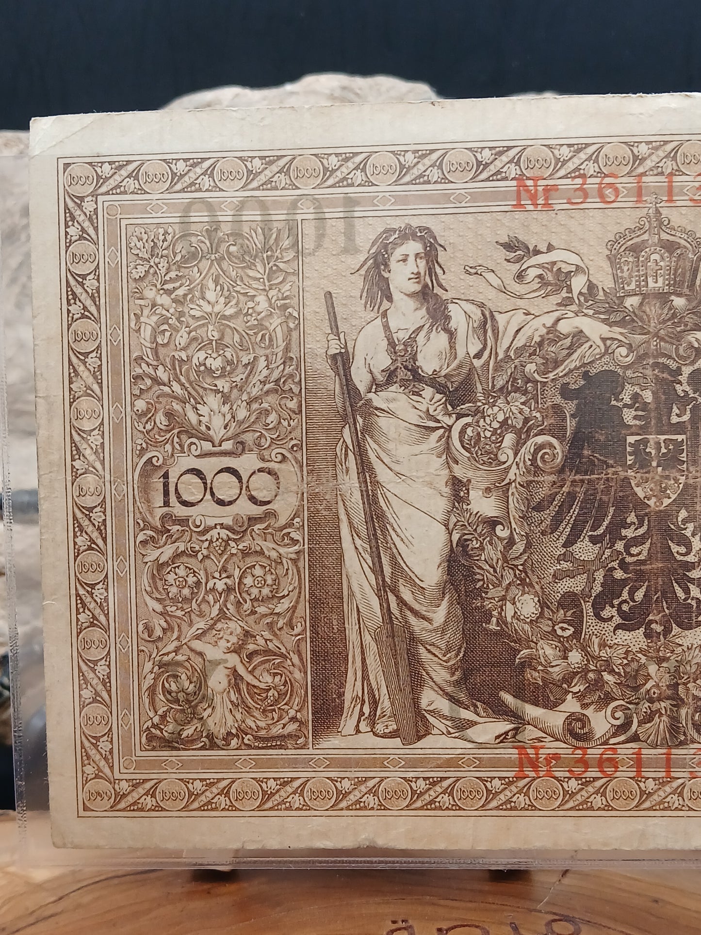 1000 mark . Read seal.  Germany . 1910