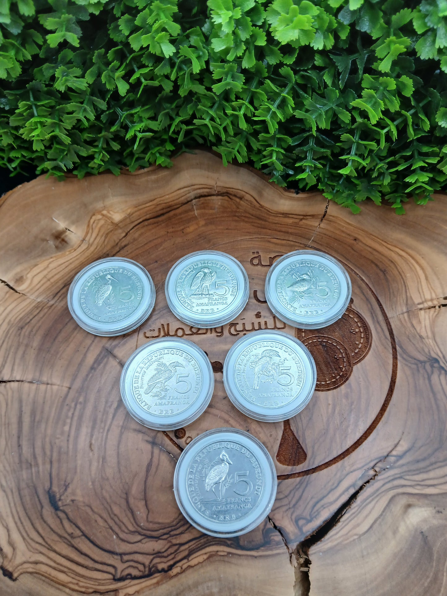 5 francs set . Burundi  2014