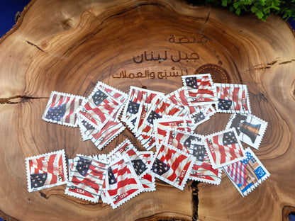 Collection of 30 Vintage USA Postage Stamps