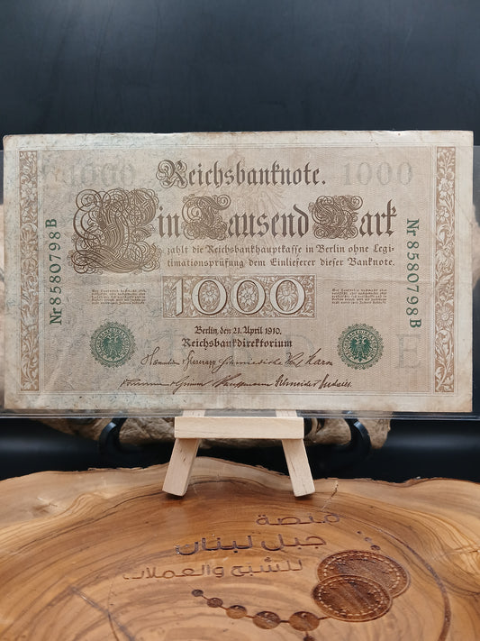 1000 Mark. Green seal .  Germany.  1910