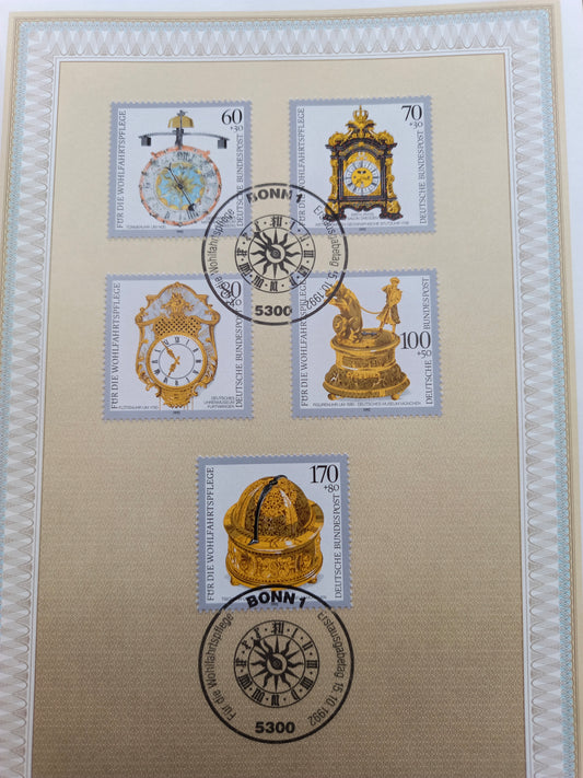 Germany Gedenkblatt First Day Souvenir Leaf (1992)
