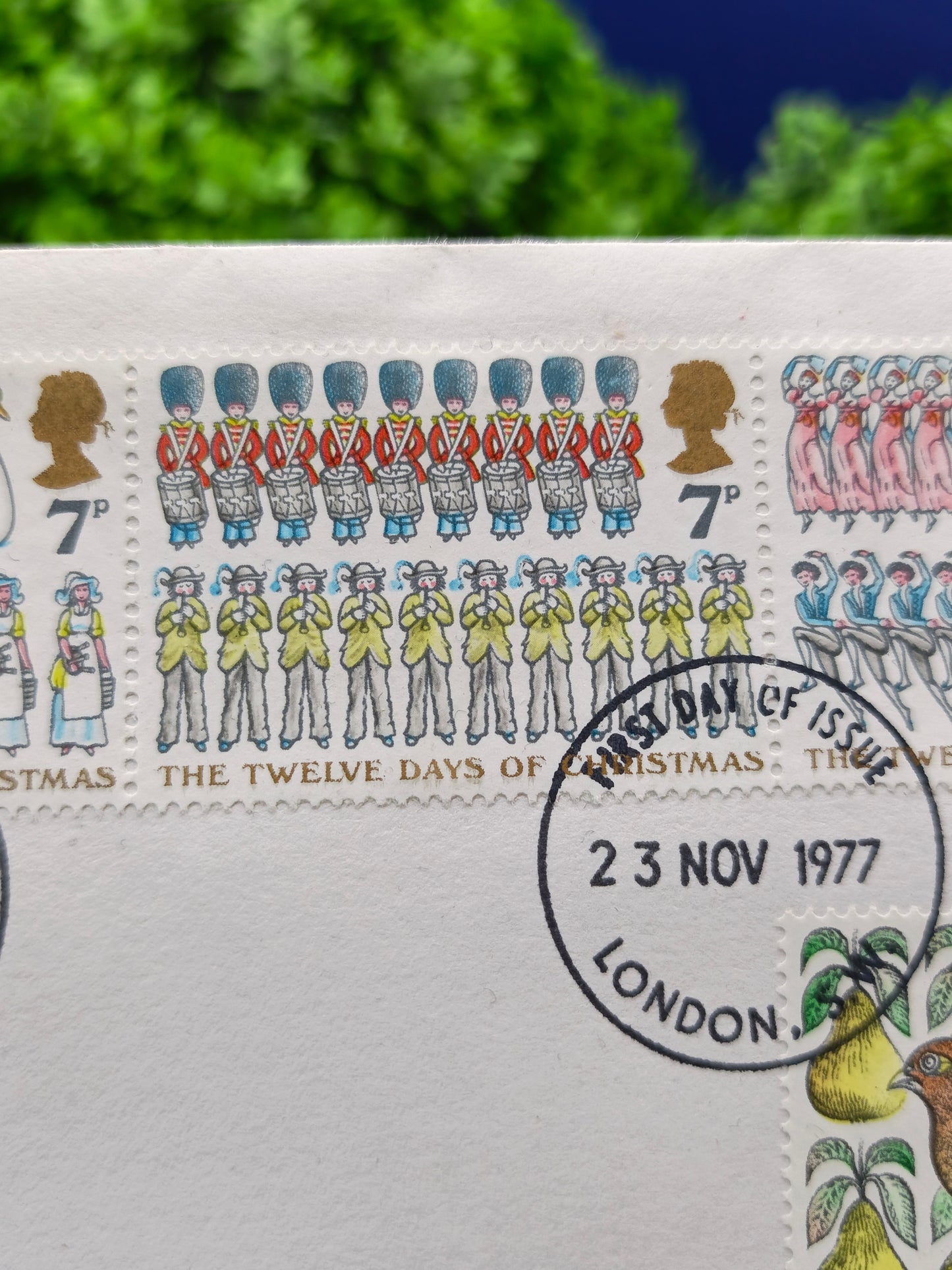 1977 Royal Mail "The Twelve Days of Christmas" First Day Cover - London PMK